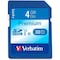 Verbatim Americas Verbatim  Premium SDHC Memory Card, UHS-I Class 10, 4 GB, Blue 96171 - alternate 1
